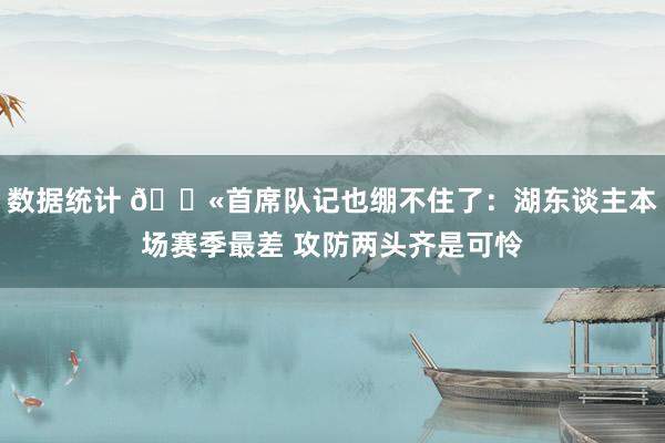 数据统计 😫首席队记也绷不住了：湖东谈主本场赛季最差 攻防两头齐是可怜