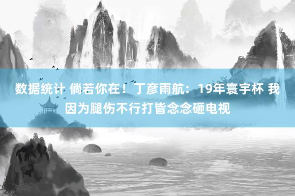 数据统计 倘若你在！丁彦雨航：19年寰宇杯 我因为腿伤不行打皆念念砸电视