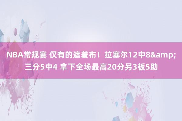 NBA常规赛 仅有的遮羞布！拉塞尔12中8&三分5中4 拿下全场最高20分另3板5助