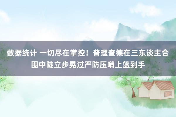 数据统计 一切尽在掌控！普理查德在三东谈主合围中陡立步晃过严防压哨上篮到手