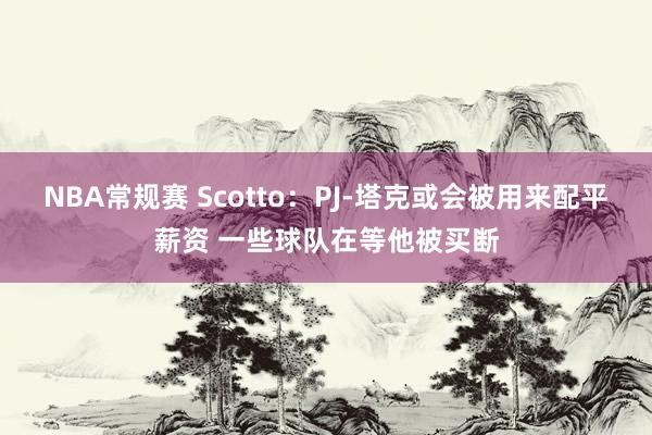 NBA常规赛 Scotto：PJ-塔克或会被用来配平薪资 一些球队在等他被买断