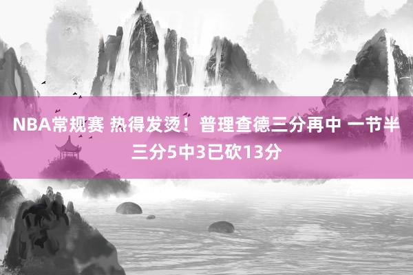 NBA常规赛 热得发烫！普理查德三分再中 一节半三分5中3已砍13分