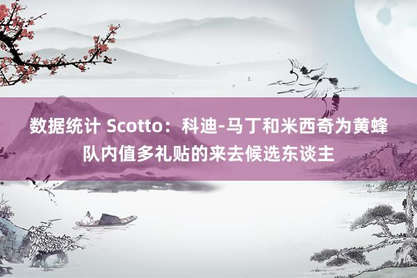 数据统计 Scotto：科迪-马丁和米西奇为黄蜂队内值多礼贴的来去候选东谈主